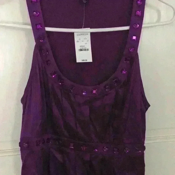 Express Satin, jewel embellished, empire waist top - Picture 6 of 7